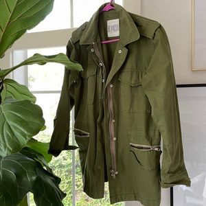 Hunter green utility jacket